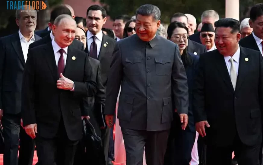'Peace or War' Xi Showcases Military Might with Putin and Kim