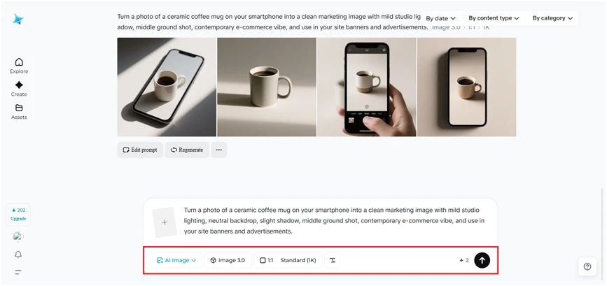 Parameter adjustment and production